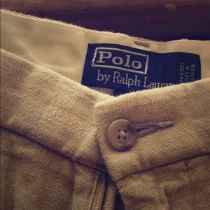 Men’s linen Polo shorts